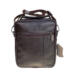 Сумка мужская из натуральной кожи, цвет коричневый