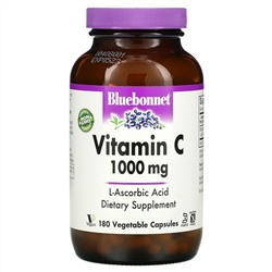 Bluebonnet Nutrition, витамин C, 1000 мг, 180 вегетарианских капсул