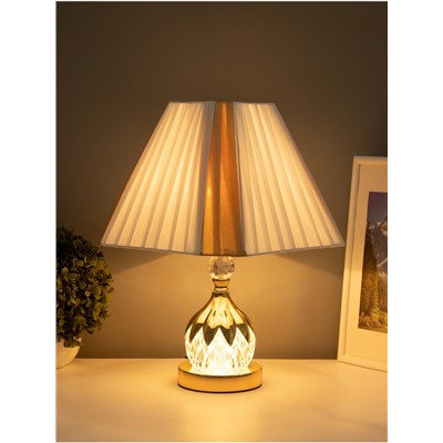 Лампа настольная «Элеонора» 1×40 Вт Е27+подсветка, 27×27×45 см, золото