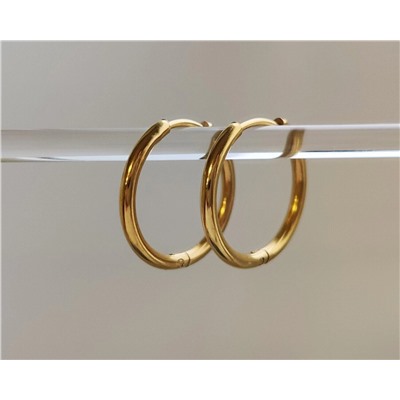 Серьги-кольца из стали