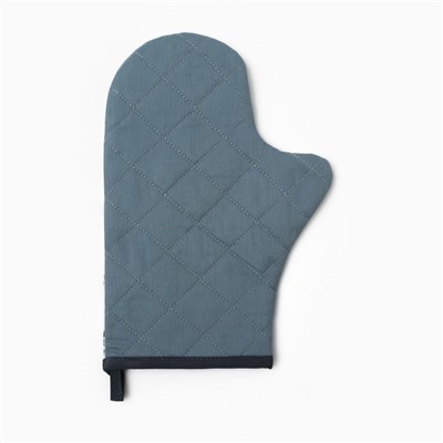 Варежка-прихватка «Этель» Snow fun, 20×28 см, саржа, 100% хлопок, ватин 250 г/м²