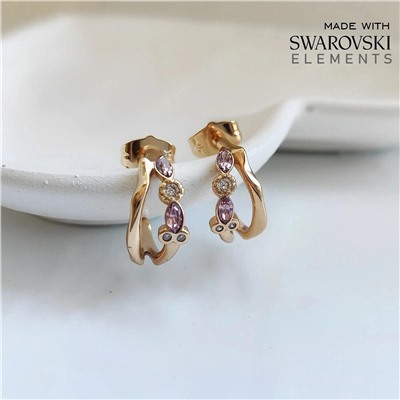 Серьги с кристаллами Swarovski