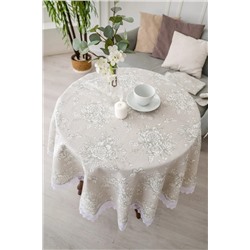 Натали Скатерть Скатерть Шантильи с кружевом круглая
