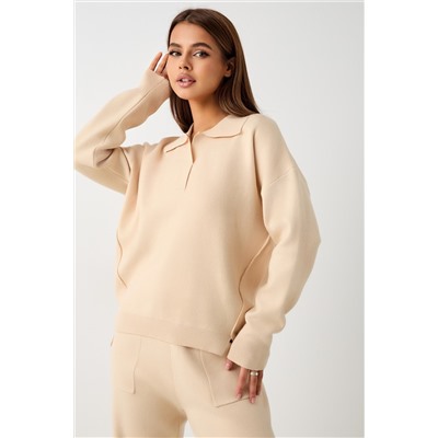 Костюм вязаный теплый с брюками и кофтой #4