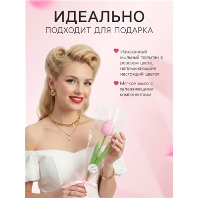 Мыльный тюльпан, розовый