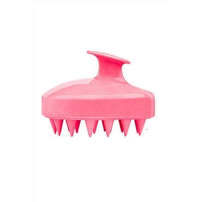 Nail Art Массажная силиконовая щетка для мытья волос и кожи головы, розовый KRISTALLER, 1106124