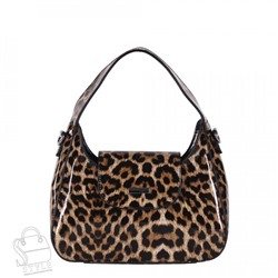 Сумка женская кожаная 9148 leopard brown Velina Fabbiano-Safenta