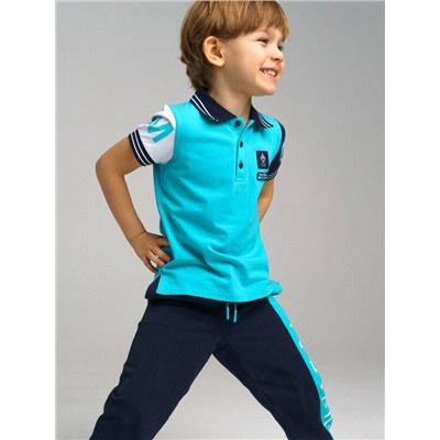 Сорочка трикотажная с воротником поло для мальчиков