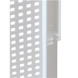 УЦЕНКА Корзина для белья с крышкой 50л 45х26х61,5см "Лофт" прямоуг, цвет белый