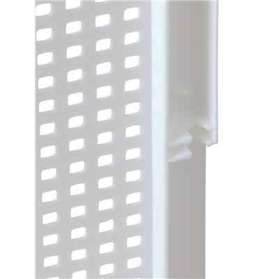 УЦЕНКА Корзина для белья с крышкой 50л 45х26х61,5см "Лофт" прямоуг, цвет белый