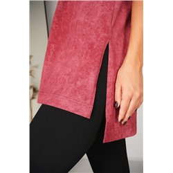 Женская удлиненная футболка с разрезами Happyfox