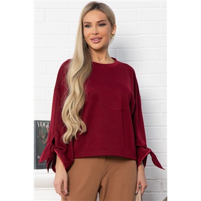 Джемпер с завязками Твист (бордовый) Б14867-10М