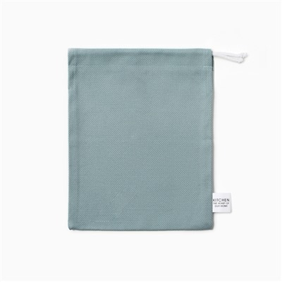 Мешочек текстильный Этель Home collection green 27×34 см, 61% лён, 39% хлопок