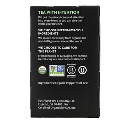 Choice Organic Teas, Herbal Tea, Peppermint, 16 Tea Bags, .60 oz (17 g)
