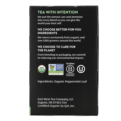 Choice Organic Teas, Herbal Tea, Peppermint, 16 Tea Bags, .60 oz (17 g)