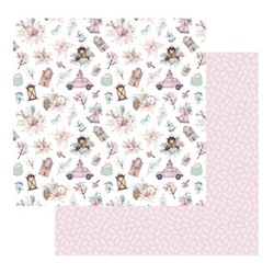 Бумага упаковочная  70х100 см NWPD-02  двухсторонняя,Новогоднее настроение Stilerra