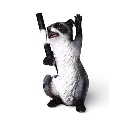 Садовая фигура из полистоуна «Енот-гаишник», 18×16×30 см