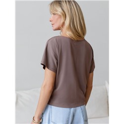 Нарядная футболка с принтом пайетками