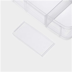 Органайзер для мелочей Доляна, пластик, 3 яруса, 18 ячеек, 15×15×12 см, МИКС