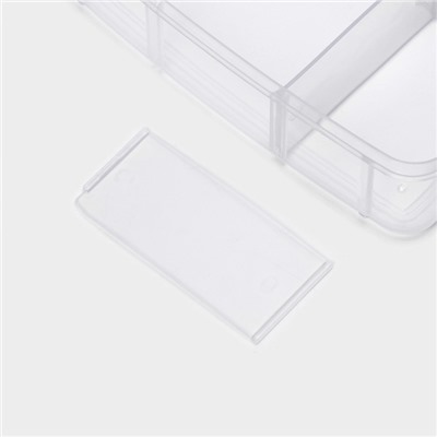 Органайзер для мелочей Доляна, пластик, 3 яруса, 18 ячеек, 15×15×12 см, МИКС