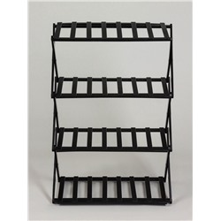 Стеллаж универсальный, 4 полки, 50×25×68 см, напольный, открытый, чёрный, Greengo