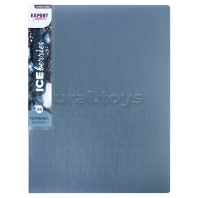 Папка с металлическим прижимом A4 700 мкм. 20 мм лён 1 шт. голубика Trend ICEberries
