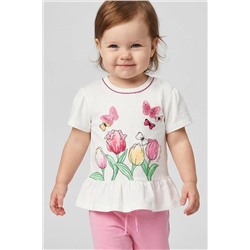 Джемпер детский трикотажный для девочек (футболка) PLAYTODAY, 1240047