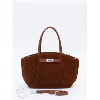 Сумка женская кожаная 2423YF brown Polina&Eiterou