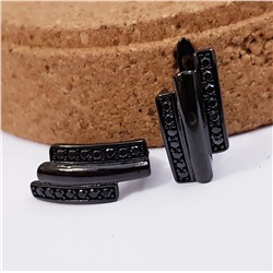 Серьги коллекция "Xuping Black" покрытие черное родирование, 1447, арт.447.997