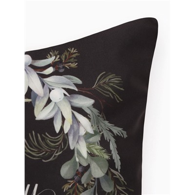 Наволочка декоративная новогодняя «Этель. Happy holidays», 40×40 см, велюр