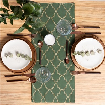 Дорожка «Этель» «Gold ornament» 30×70 см, 100%хл, саржа 190 г/м²