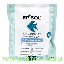 Соль английская магниевая (эпсома) для ванн EPSOL Baby (ЭПСОЛЬ Бейби), doy-pack 500г