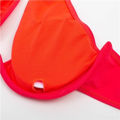 Купальник раздельный бельевой женский MINAKU, размер 48, красный