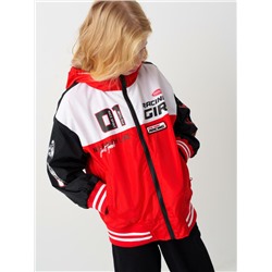 Куртка текстильная с полиуретановым покрытием для девочек (ветровка)