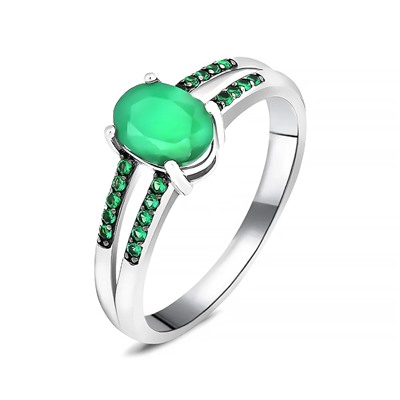 Кольцо, изумруд берилл , наноизумруд, SL-RIC72