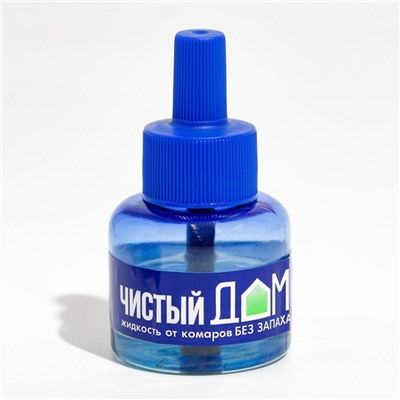 Дополнительный флакон-жидкость от комаров «Чистый дом», без запаха, 45 ночей