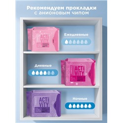 Ежедневные гигиенические прокладки с хитозановым чипом Activity