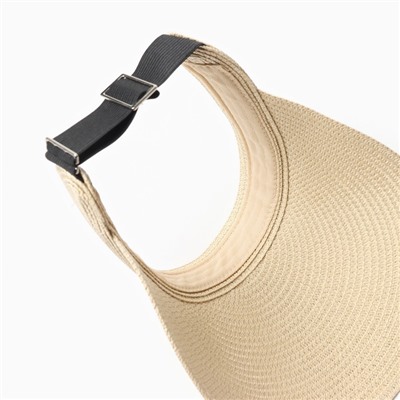 Козырёк женский MINAKU, бежевый, размер 58, целлюлоза