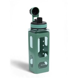 Спортивная бутылка для воды «Гава», 700 мл, 24×7 см, зеленая