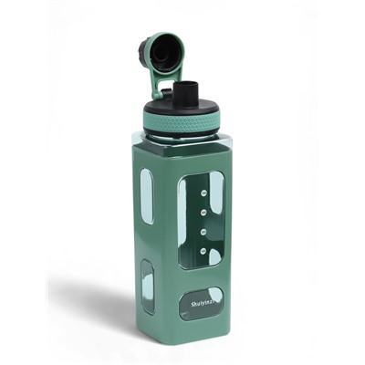 Спортивная бутылка для воды «Гава», 700 мл, 24×7 см, зеленая