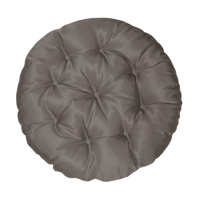 Подушка круглая на кресло непромокаемая D=60 см, цвет серый, грета 20%, полиэстер 80%