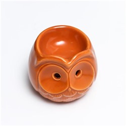 Аромалампа для эфирных масел «Совёнок», керамика под шамот, 6.7×7.5×7.5 см, МИКС