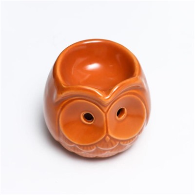 Аромалампа для эфирных масел «Совёнок», керамика под шамот, 6.7×7.5×7.5 см, МИКС