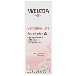 Weleda, Sensitive Care Facial Lotion, Almond Extracts, 1.0 fl oz (30 ml)