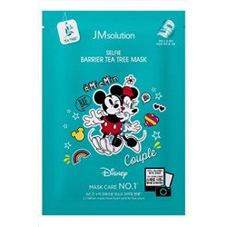 JMsolution Маска тканевая противовоспалительная с экстрактом чайного дерева / Disney Collection Selfie Barrier Tea Tree Mask, 30 мл KRISTALLER, 1114459