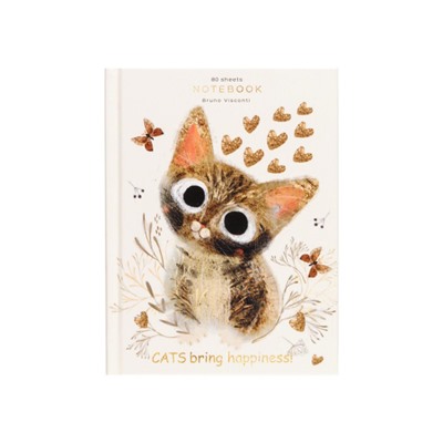 Престиж-блокнот А6  80л клетка "LOVE ME.МИЛЫЙ КОТИК" 3-80-005/47 Альт