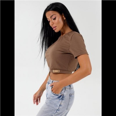 Кроп топ Афина (Коричневый)