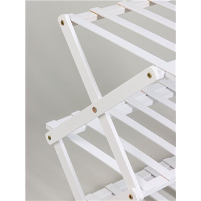 Подставка для цветов Greengo, 3 полки, 50×25×46 см, напольная, бамбук, белая