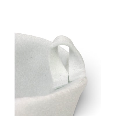 Шапка для бани и сауны «Ушанка», полиэфир, белая