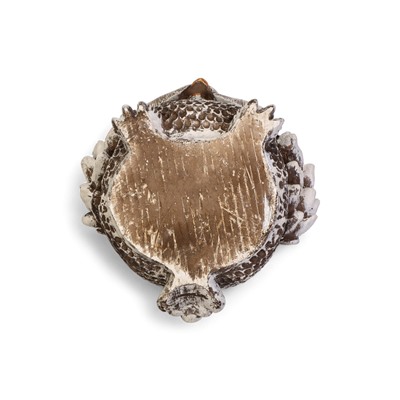 Фигурное кашпо «Сова», 2.6 л, 30×23×25 см, гипс, серое